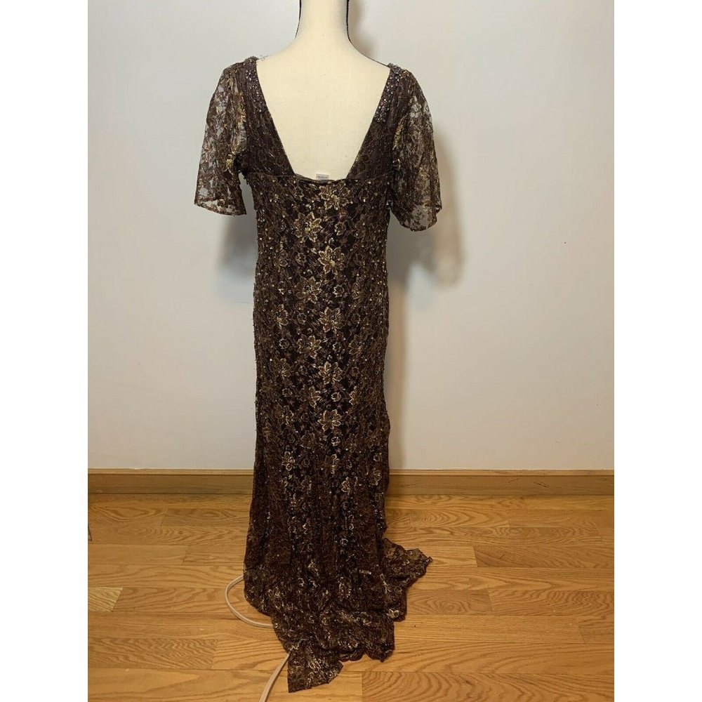 Princess Haute Couture Size 18 Gown Dress Beaded - Picture 7 of 10